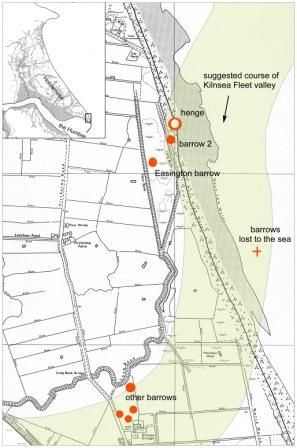 Easington Barrow Location Map